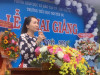 Bí thư Đảng ủy Phường Phú Cường đọc thư chúc mừng năm học mới của Chủ tịch nước