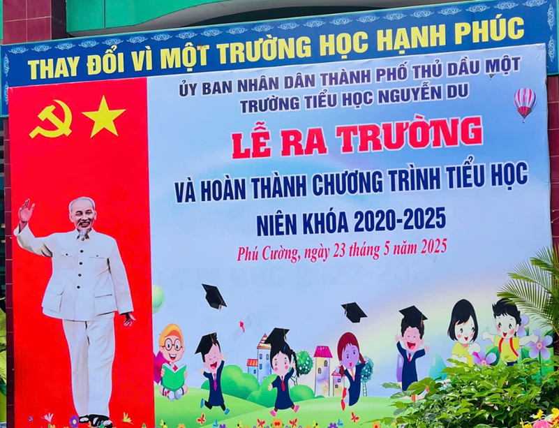 TRƯỜNG TIỂU HỌC NGUYỄN DU TỔ CHỨC LỄ RA TRƯỜNG  VÀ HOÀN THÀNH CHƯƠNG TRÌNH TIỂU HỌC NIÊN KHÓA 2020–2025