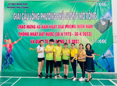 Trường Tiểu học Nguyễn Du tham gia giải cầu lông mở rộng chào mừng 48 năm Ngày giải phóng miền Nam, thống nhất đất nước(30/4/1975 – 30/4/2023) và Quốc tế lao động 1/5/2023