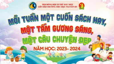 Trường Tiểu học Nguyễn Du tổ chức Lễ phát động chủ đề “Mỗi tuần một câu chuyện đẹp, một cuốn sách hay, một tấm gương sáng”