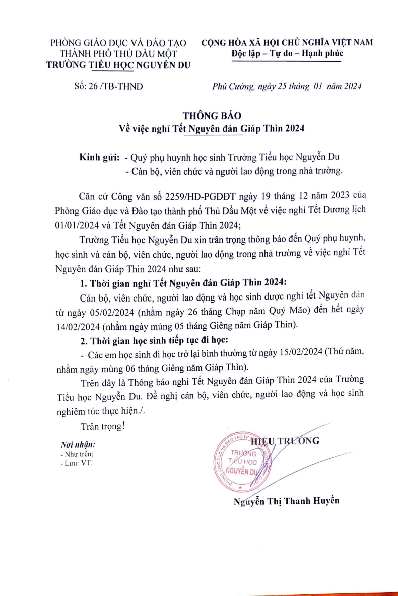THONG BAO NGHI TET NGUYEN DAN GIAP THIN 2024 page 0001